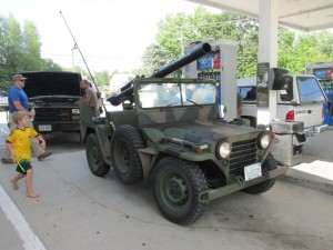 W Larry Damour jr. fueling M151A1C