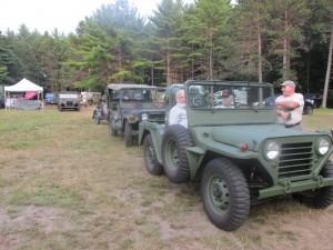 W M151s lined up for ice cream